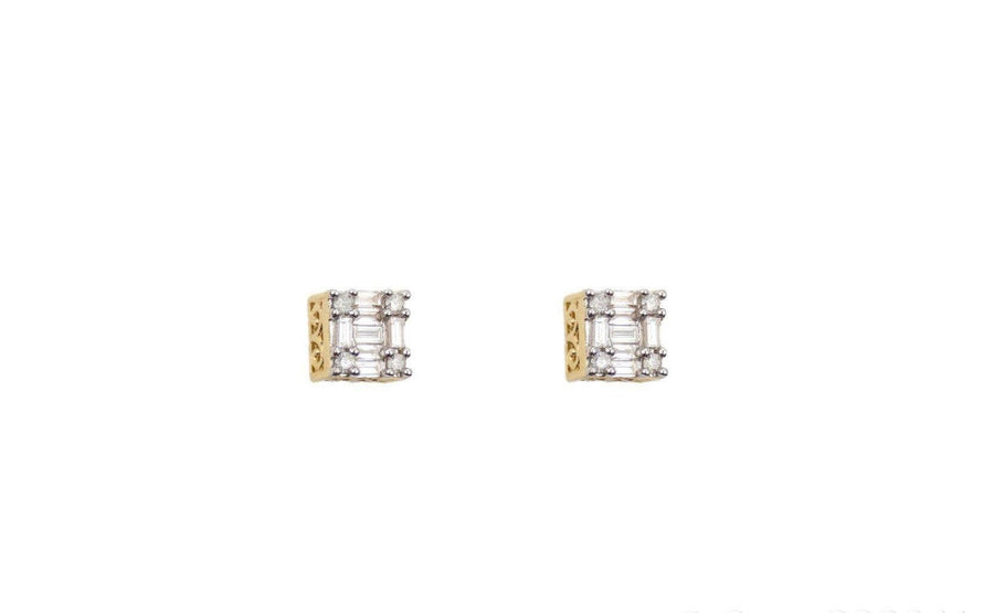 0.52  Diamond Square Earrings - Johnny Dang & Co