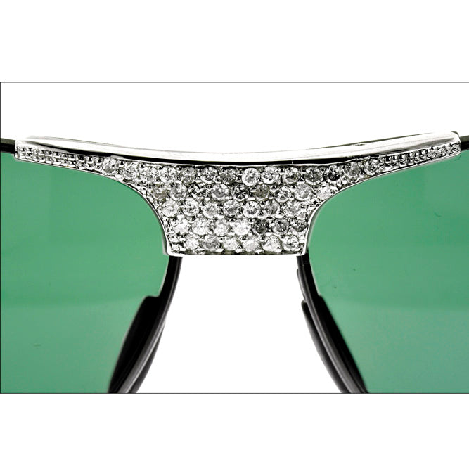 CJTK-16327 Custom Diamond Centerpiece for designer Sunglasses