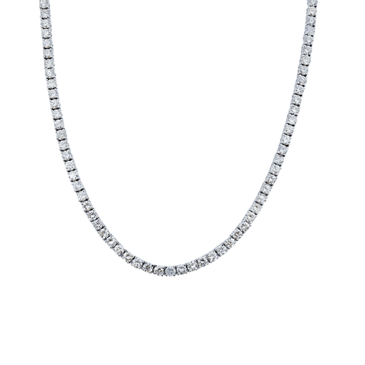 3.6mm White Tennis Chain - Johnny Dang & Co