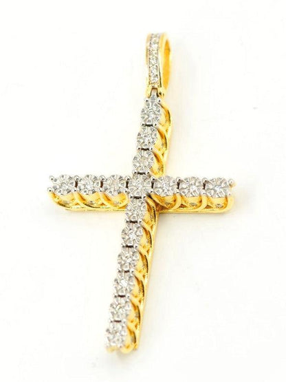 JDTK-P11211728-FD--Custom Diamond Cross Pendant - Johnny Dang & Co