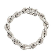 TVJB4282 - Silver Rope Bracelet - Johnny Dang & Co