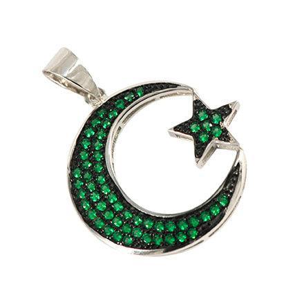 Silver Star and Crescent Pendant - Johnny Dang & Co