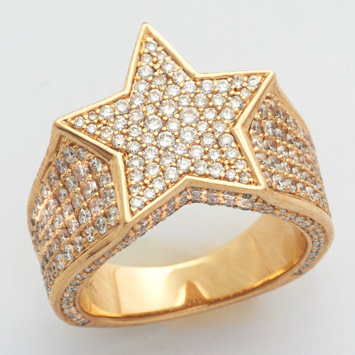 10KY 2.40CTW DIAMOND STAR SHAPE RING