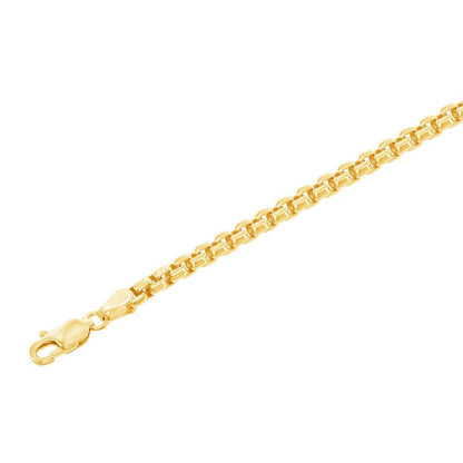 10K Yellow Gold 1.5mm Venetian Round Box Chain 18", 20", 22", 24" - Johnny Dang & Co