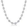 Sterling Silver 6mm Puffed Marina Chain - Rhodium Plated - Johnny Dang & Co