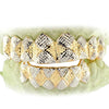 JDTK-S161602-1A 14 Teeth Yellow Gold Grill With Deep Diamond Cuts - Johnny Dang & Co