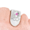 JDTK-S171201-2 18K INDIVIDUAL Tooth with Engraving and a Single Sapphire - Johnny Dang & Co