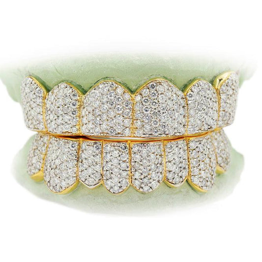 JDTK-S172802 14 Teeth Hand Prong Set Diamond Grill - Johnny Dang & Co