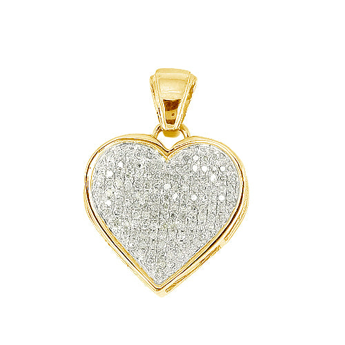 10KY 0.33CTW INVERTED HEART PENDANT
