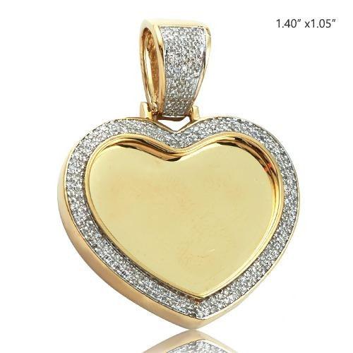 10KY 0.50CTW DIAMOND MICROPAVE HEART SHAPED MEMORY - Johnny Dang & Co
