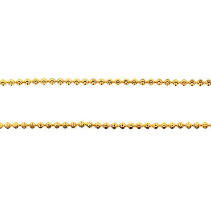 CZ100 - 5mm Silver Bead Chain - Johnny Dang & Co