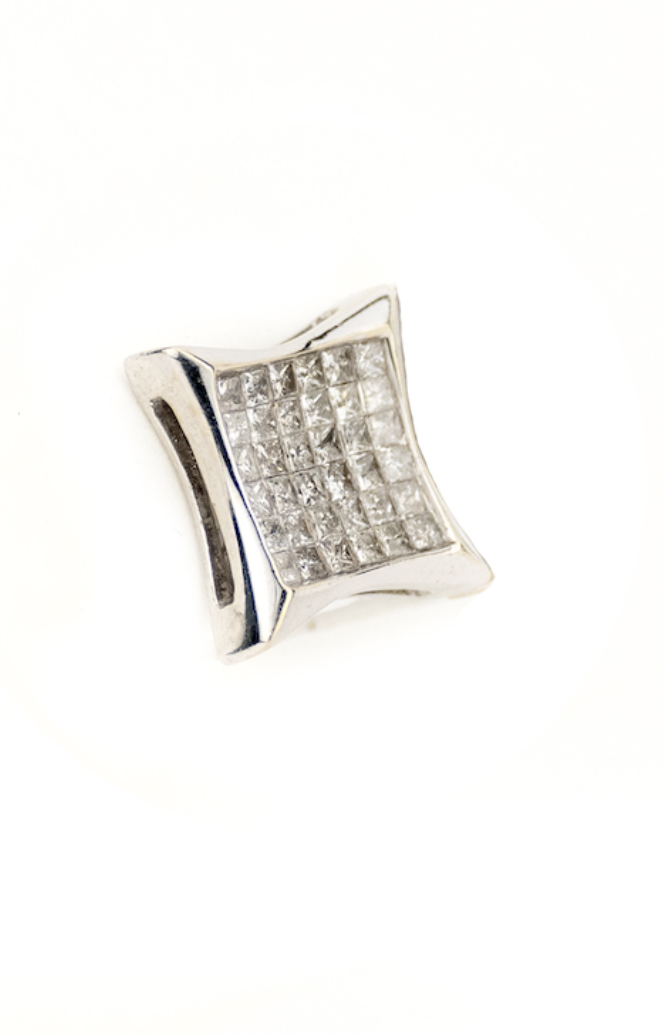 2.5CT White Gold Diamond Earrings - Johnny Dang & Co