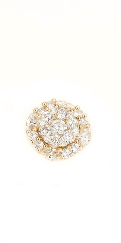 1.2CT Gold Diamond Earrings - Johnny Dang & Co