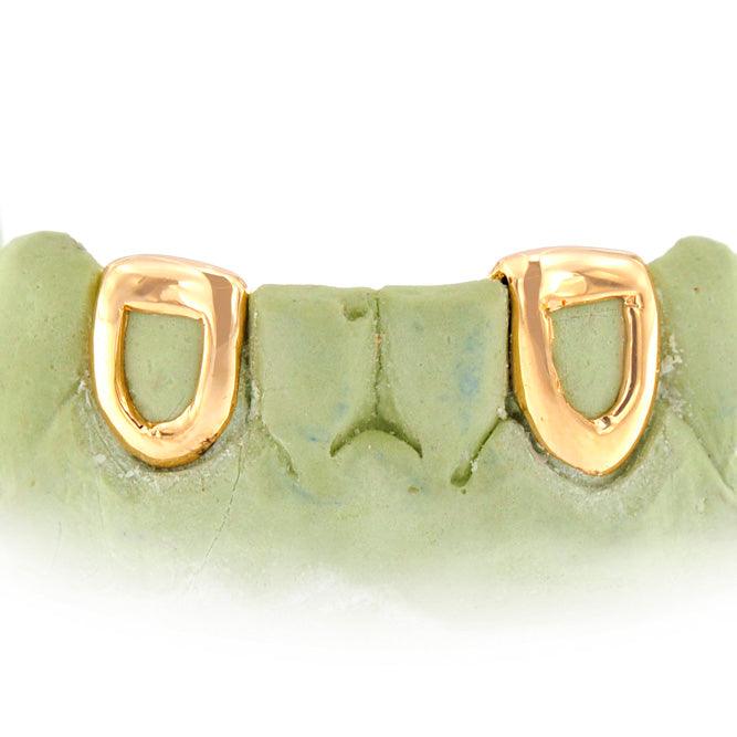 JDTK45/3002-Deuce -2 Piece Solid or Open Face Grillz with Back Bar - Johnny Dang & Co