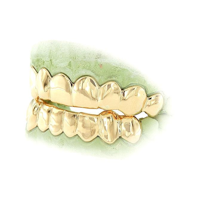 Gold Teeth JDTK-3005A-6- Top 6 and Bottom 6 Grillz - Johnny Dang & Co