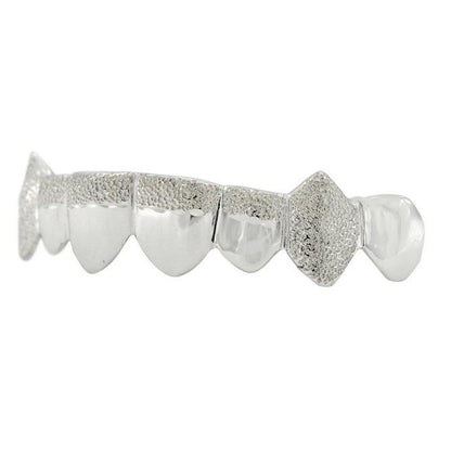 Bottom 18K Gold Diamond Dust Grill - Johnny Dang & Co