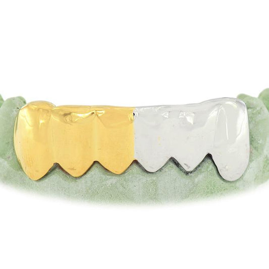 6 Teeth High Polish Solid Grill - TVJ-3007 - Johnny Dang & Co