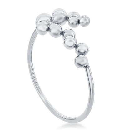 Sterling Silver Multi Bead Bangle - Gold Plated - Johnny Dang & Co