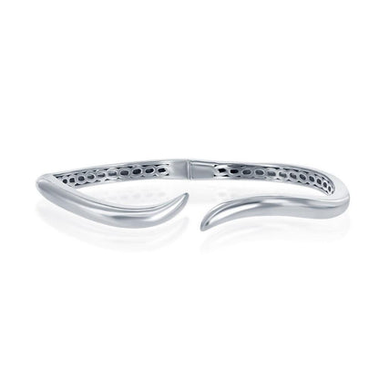 Sterling Silver Waved Bangle - Johnny Dang & Co