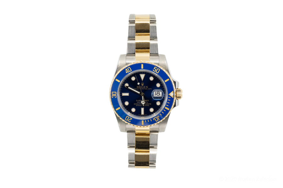 Rolex Submariner Two Tone Blue/Gold 40mm Dial - Johnny Dang & Co