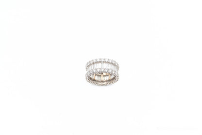 White Gold Royal Baguette Ring - Johnny Dang & Co