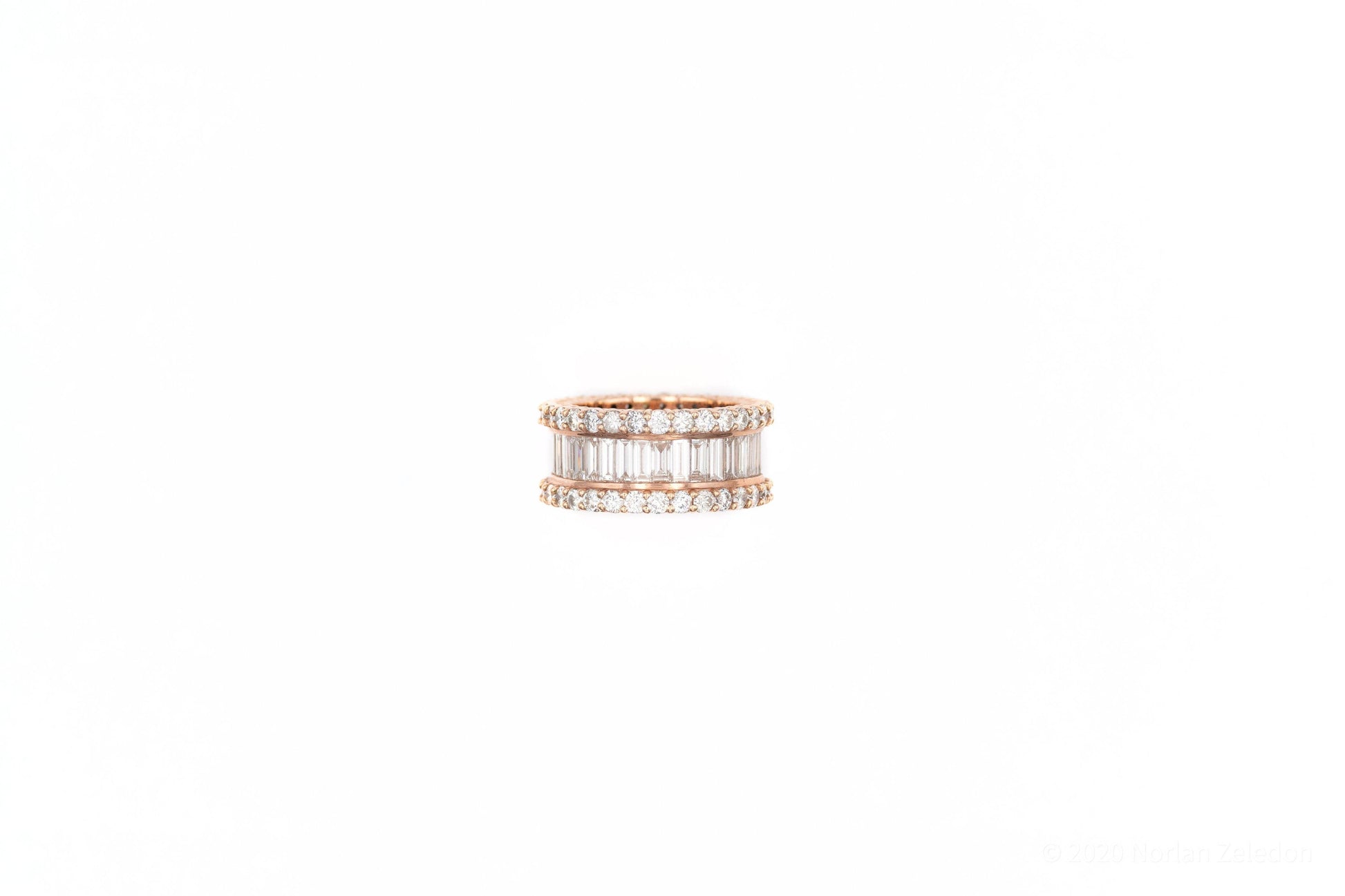 Rose Gold Royal Baguette Ring - Johnny Dang & Co