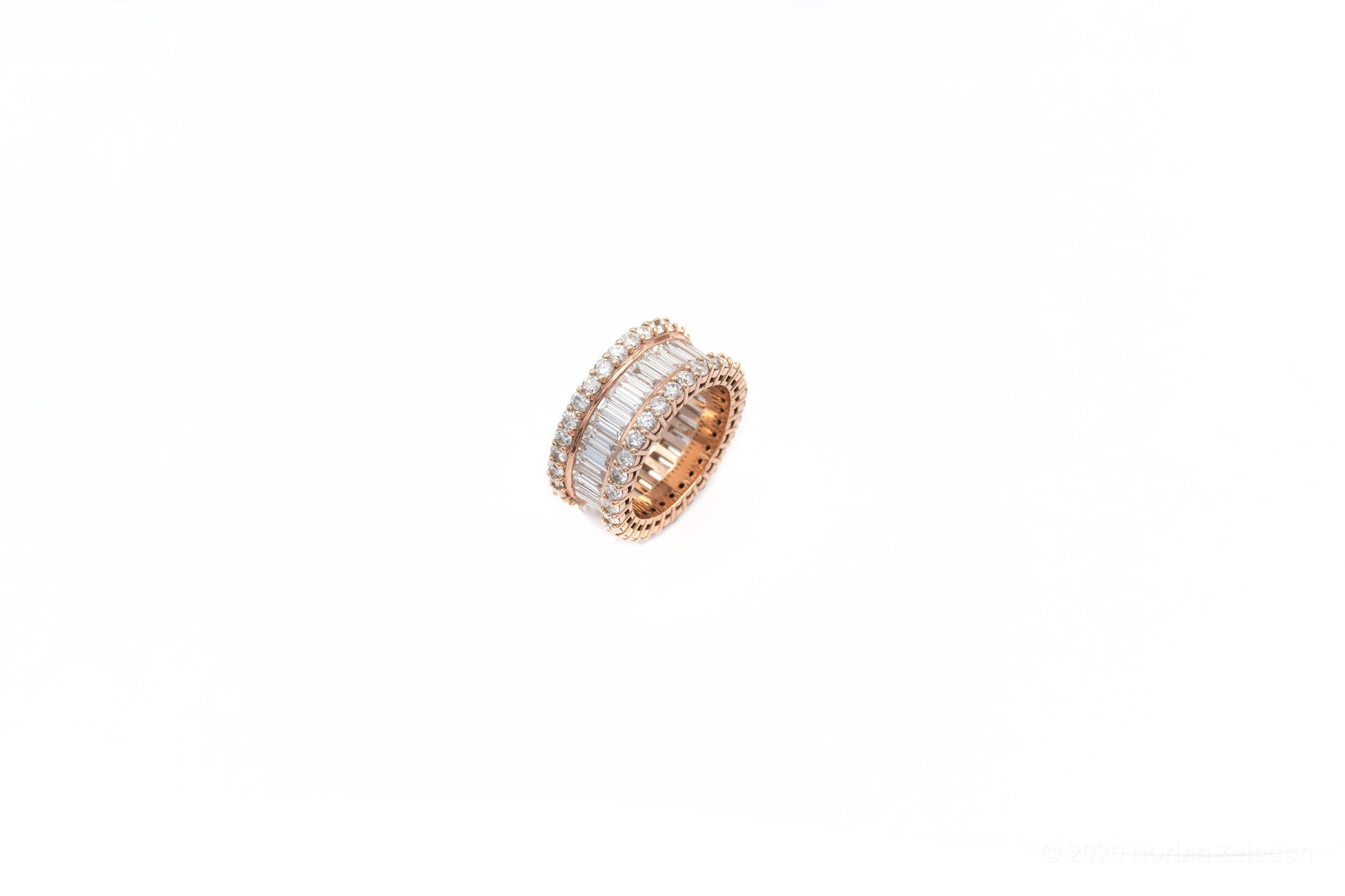 Rose Gold Royal Baguette Ring - Johnny Dang & Co