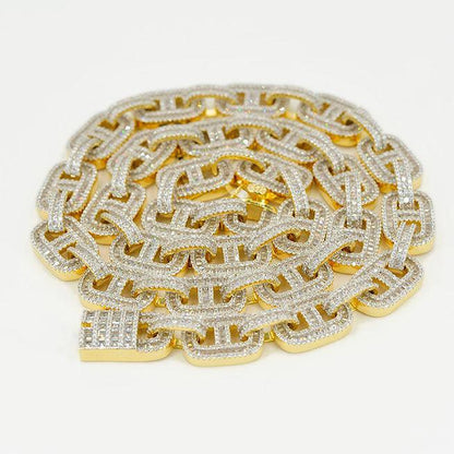 JDB1005 - 12MM CZ Silver Chain - Johnny Dang & Co