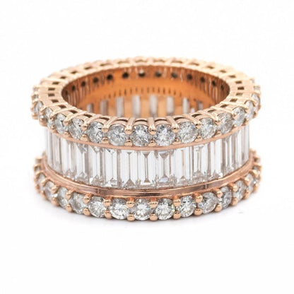 Rose Gold Royal Baguette Ring - Johnny Dang & Co