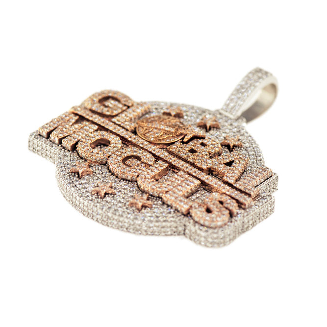 CUSTOM DIAMOND GLOBAL MOGULS PENDANT