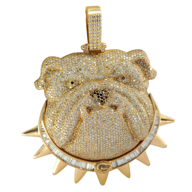 CUSTOM DIAMOND BULLDOG PENDANT