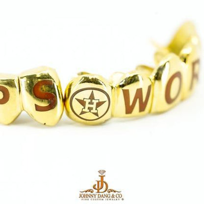 Gold 6 Top And 6 Bottom World Series Grill - Johnny Dang & Co