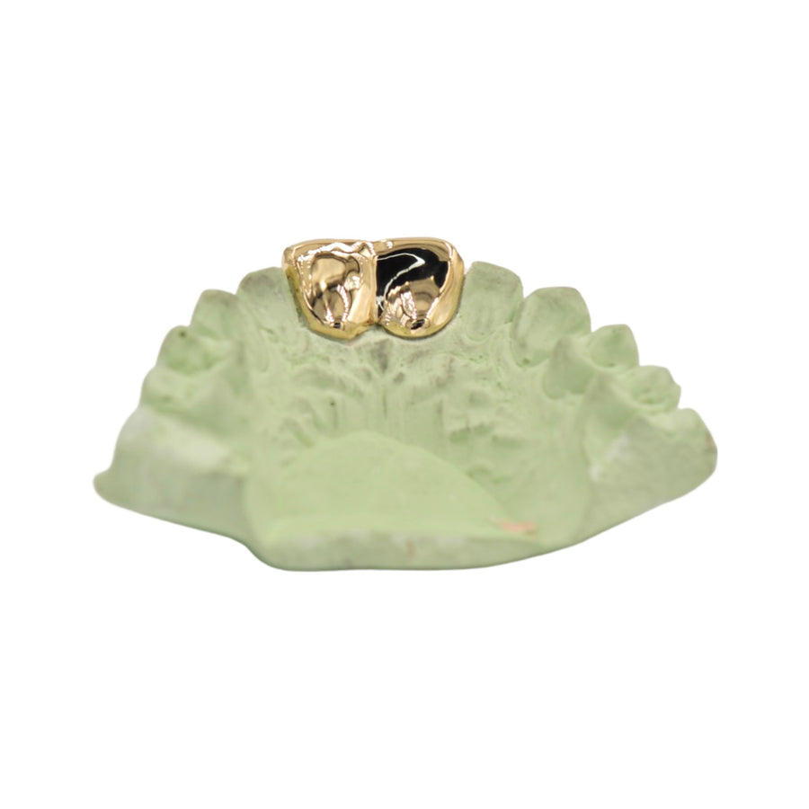 2 Teeth Solid Gold Grill