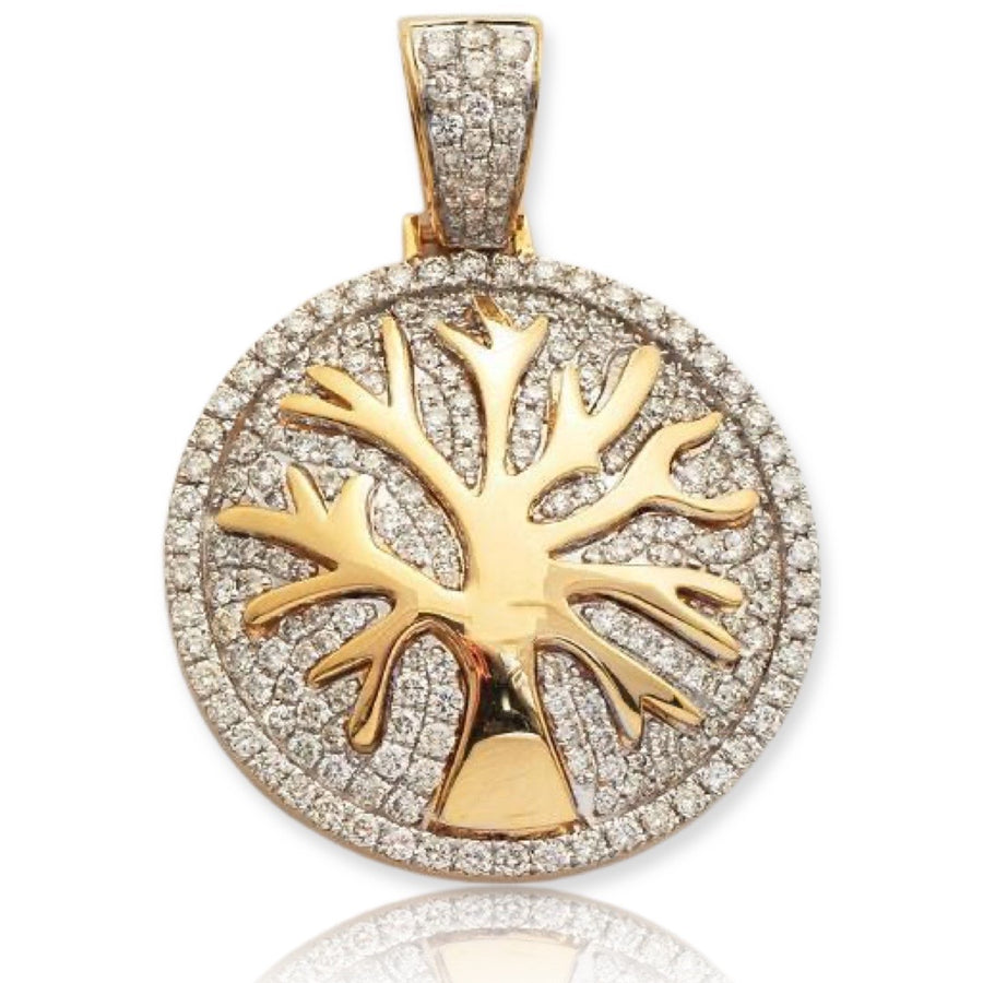 10KY 2.00CTW DIAMOND 'TREE OF LIFE' PENDANT