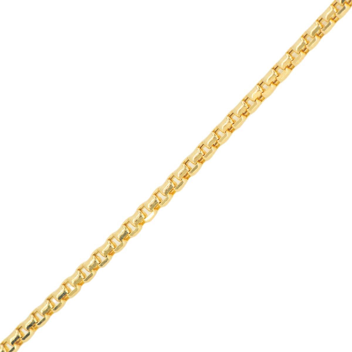 10k Yellow Gold 0.70cttw 3D Hamzah Hand Pendant and 1.5mm Venetian Box Chain Bundle 18" 20” 22” 24” - Johnny Dang & Co