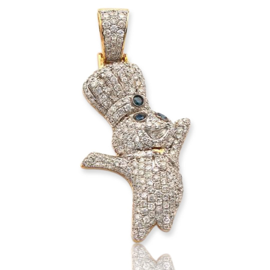 10KY 2.05CTW DIAMOND DOUGHBOY PENDANT