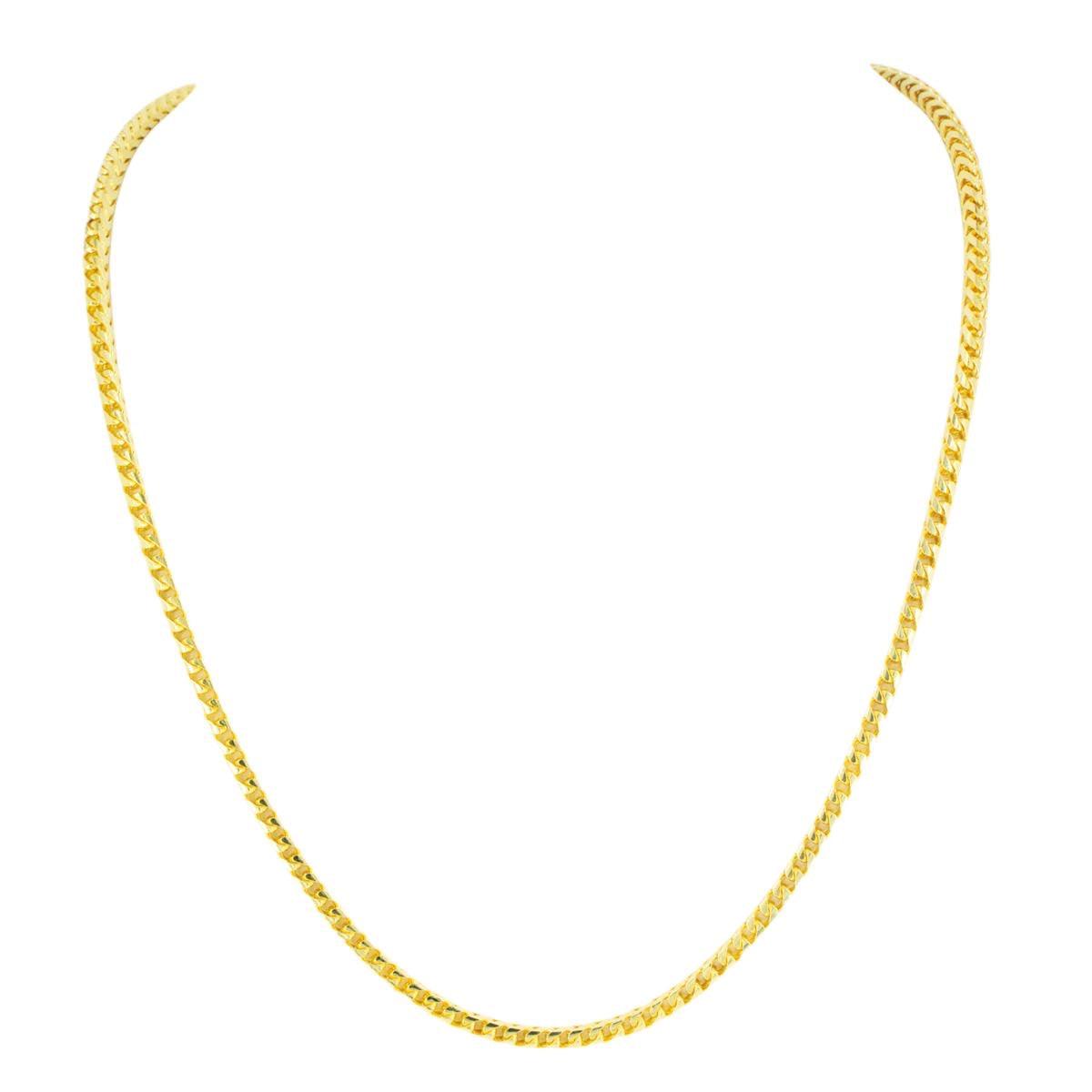10K Gold 1.8mm Diamond Cut Solid Franco Chain - Johnny Dang & Co