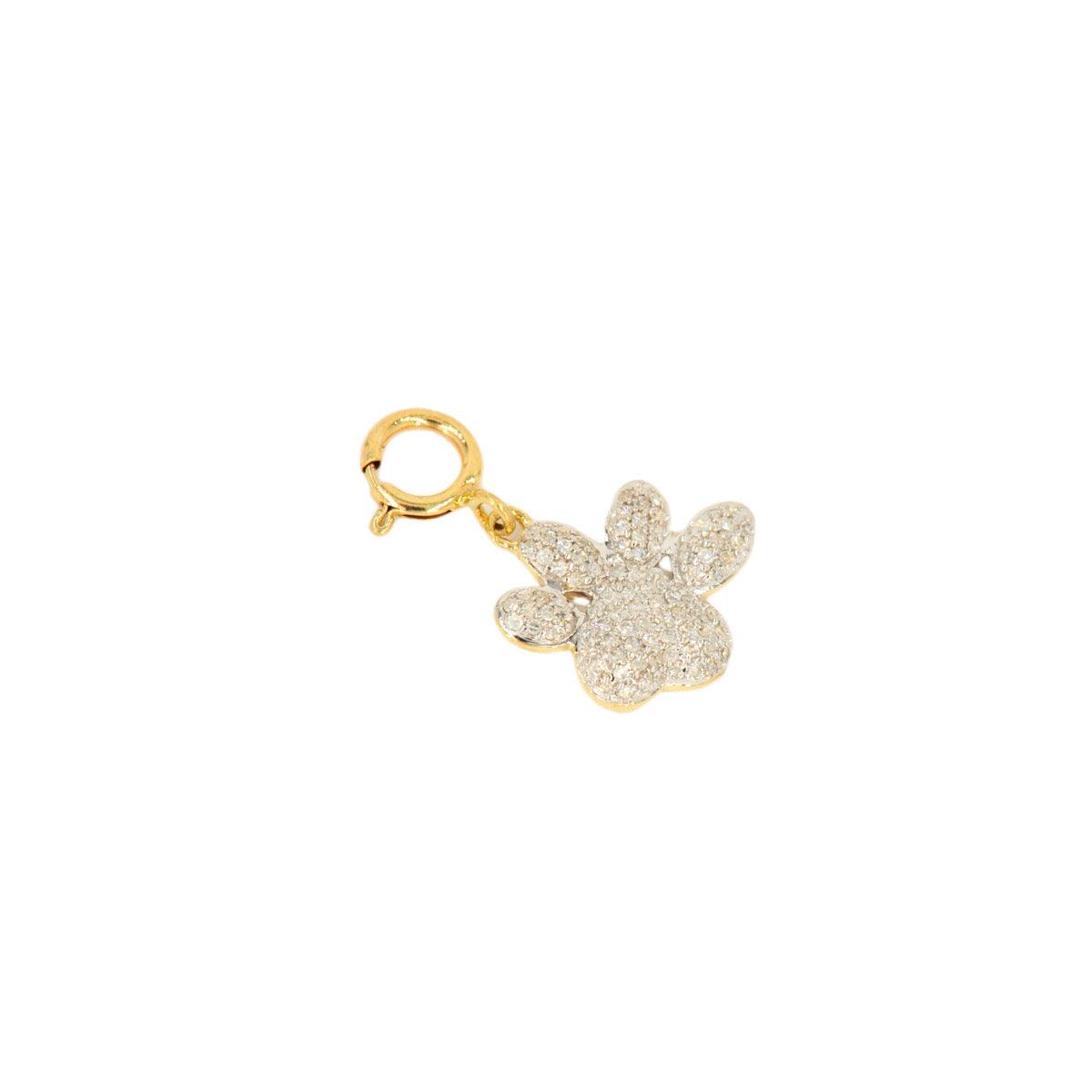 10k Yellow Gold and Diamond '' Charm - 10013 - Johnny Dang & Co