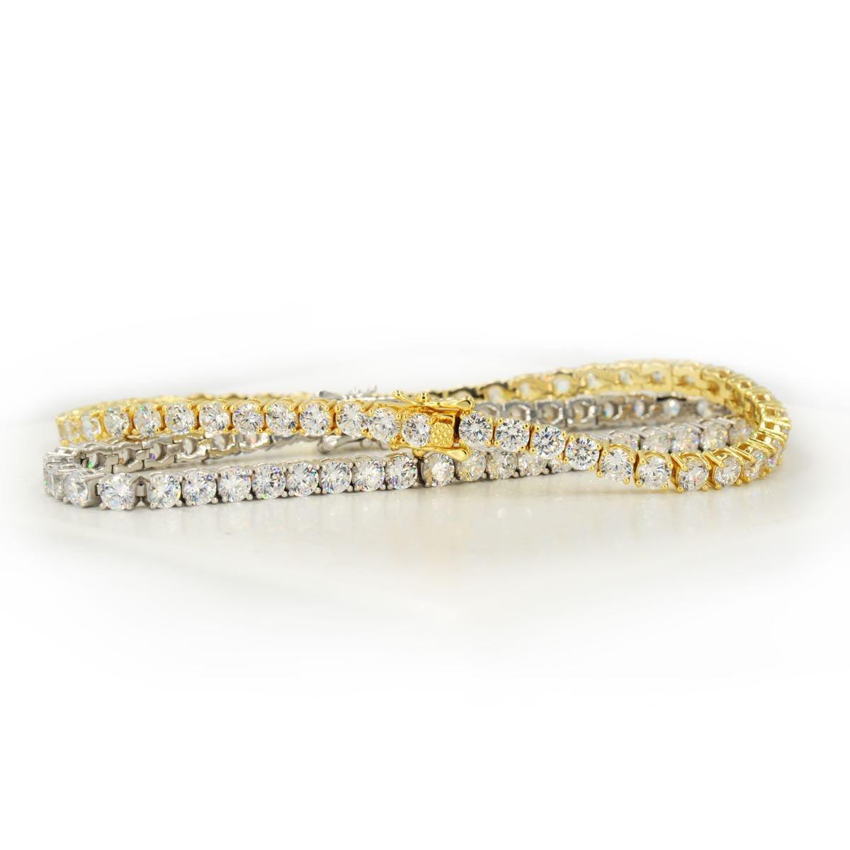 CZ SILVER TENNIS BRACELET 8" - 8.5" - Johnny Dang & Co