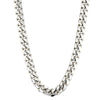 Silver 10mm Solid Cuban Chain 20-24 Inches - Johnny Dang & Co