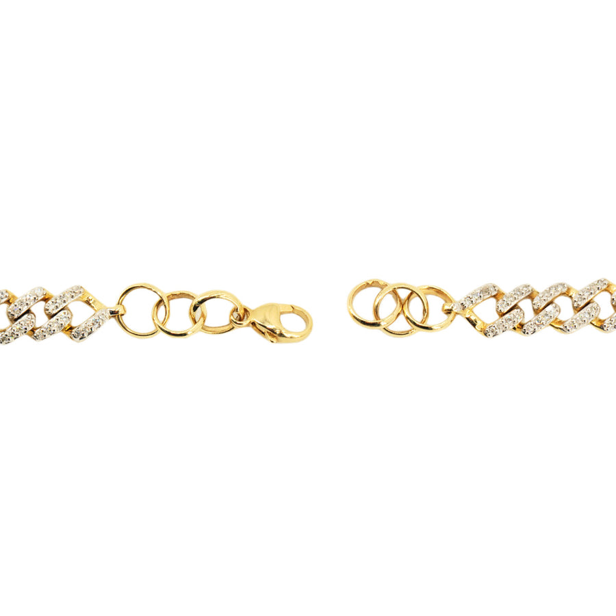 Copy of 10k Gold 0.45ctw Diamond Charm Anklet 9