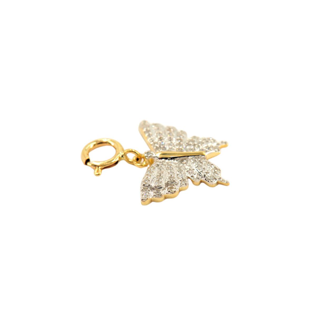 10k Yellow Gold and Diamond 'Butterly' Charm - 10065 - Johnny Dang & Co