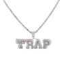 Silver and CZ ‘TRAP’ Pendant and Chain Bundle - Johnny Dang & Co