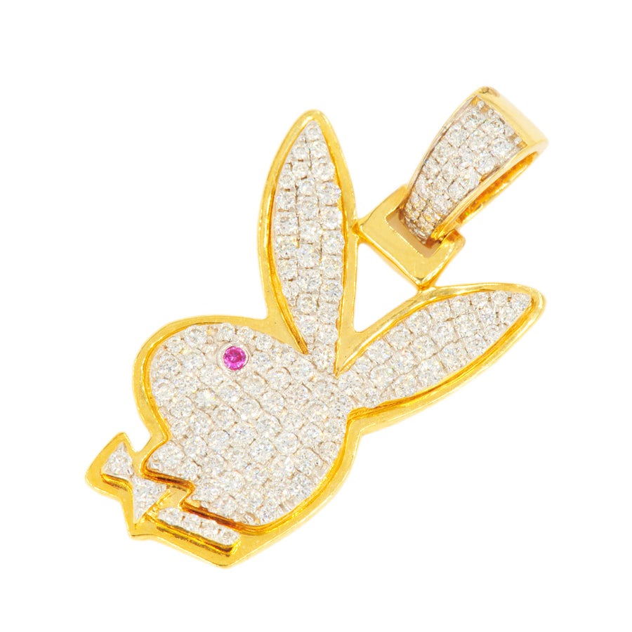 10KY 0.80CTW DIAMOND RABBIT WITH BOWTIE PROFILE