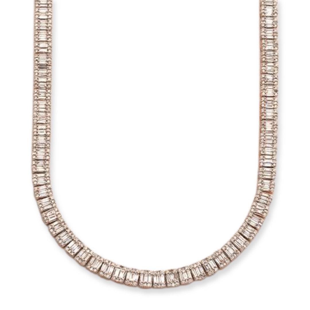 10KY 20.15CTW BAGUETTE DIAMOND RECTANGULAR CLUSTER - Johnny Dang & Co