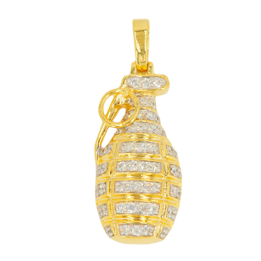 10KY 1.15CTW DIAMOND GRENADE PENDANT