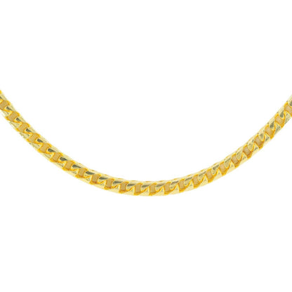 10K Gold 2.2mm Diamond Cut Solid Franco Chain - Johnny Dang & Co