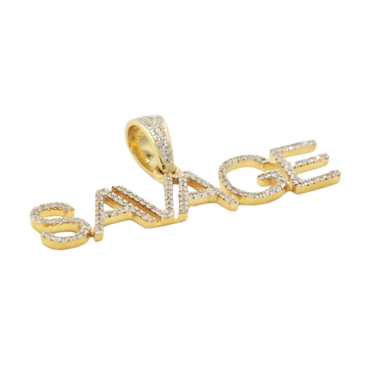 10ky Diamond Savage Pendant 0.31CTTW - Johnny Dang & Co