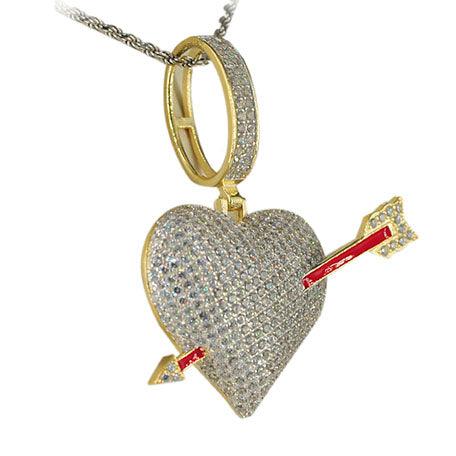 JDA1022 - Silver Heart Pendant - Johnny Dang & Co