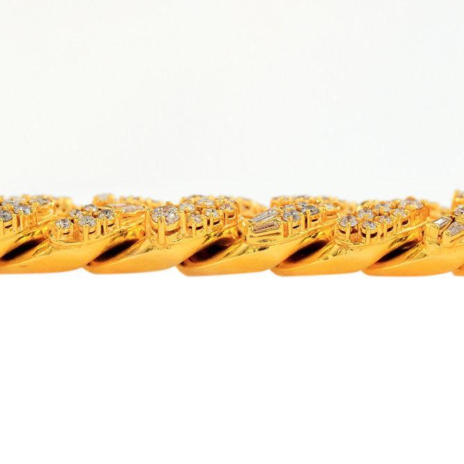 JDBR2691 - DIAMOND CUBAN LINK BRACELET - Johnny Dang & Co